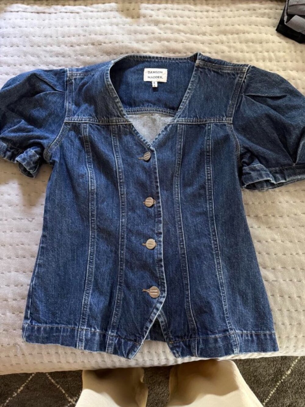 Damson Madder Women's Blue and Navy Blouse